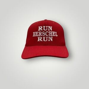 Run Herschel Run Hat #34 For‎ '22 OSFA Red Walker Georgia SnapBack